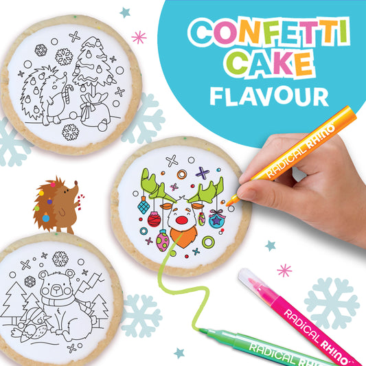 HOLIDAY 10 PACK COLOURING COOKIE KIT